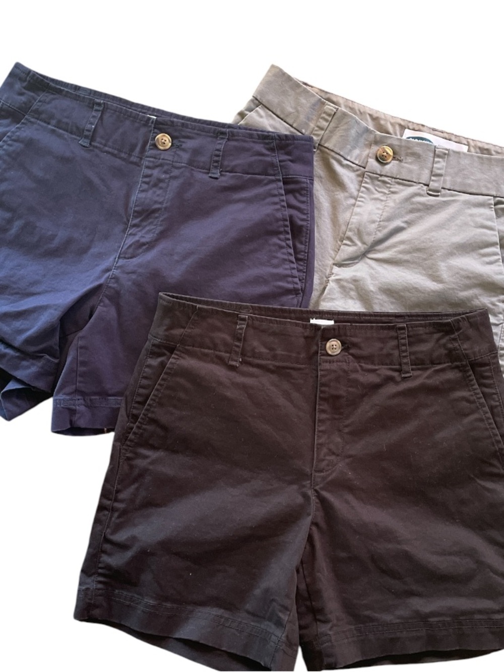 Cotton blend Gap casual dress shorts bundle of 3  blue  gray and black